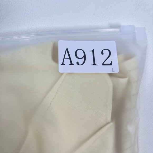 NWOT Farm Rio Lea One Shoulder Off-White Linen Blend Mini Dress Size L 3D Petal - Picture 14 of 14